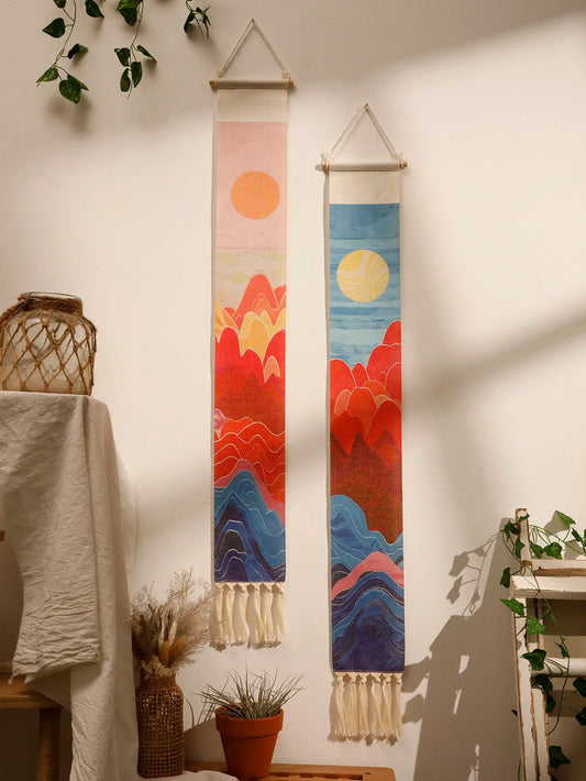 Aurora Glow Tapestry | Handcrafted Boho Wall Hanging
