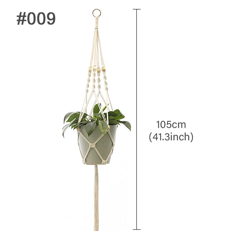 HaloBloom | White Boho Plant Hanger