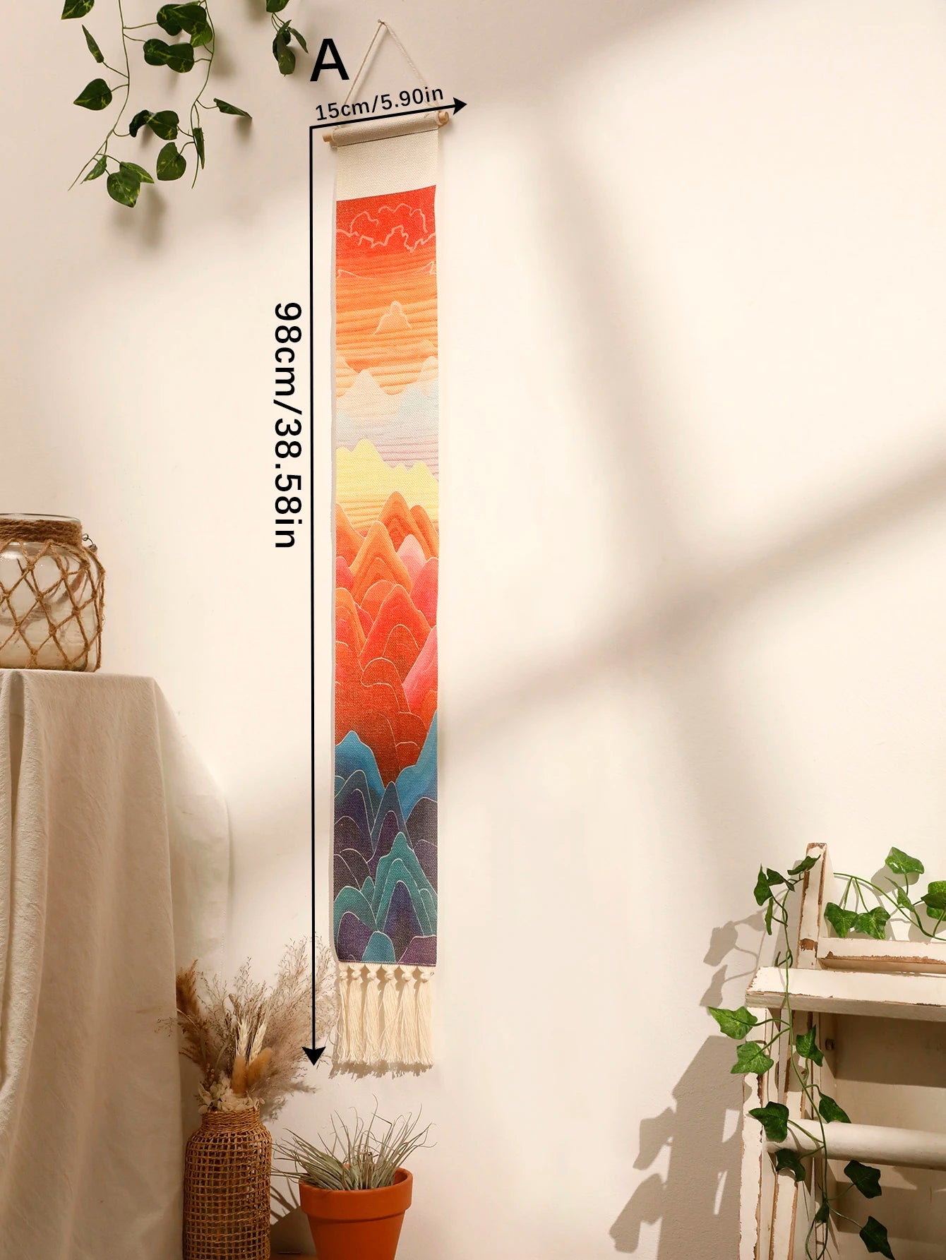 Aurora Glow Tapestry | Handcrafted Boho Wall Hanging