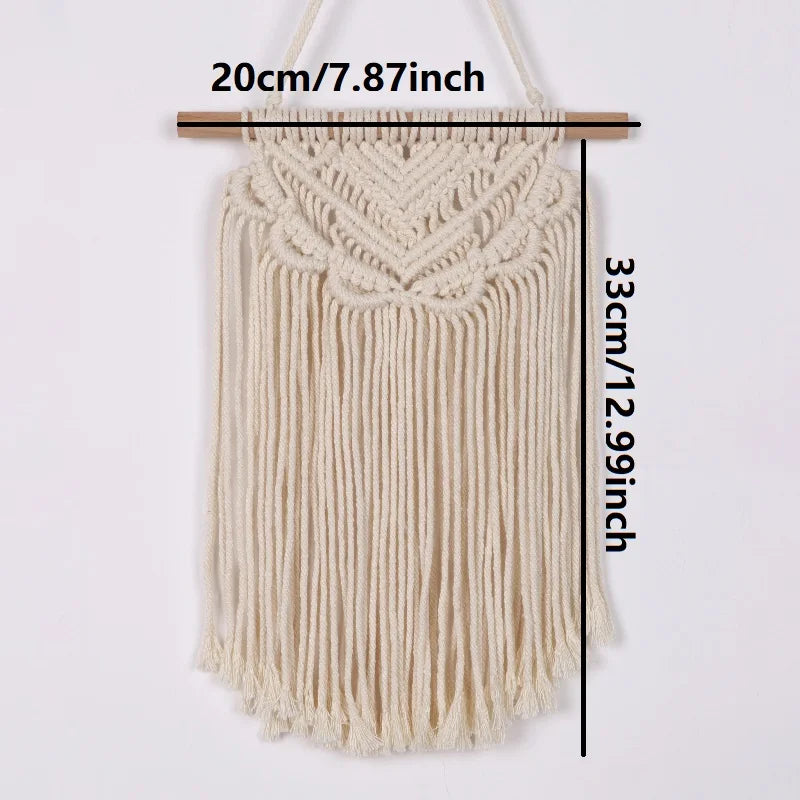 Celestial Weave | Boho Tapestry | Creamy White