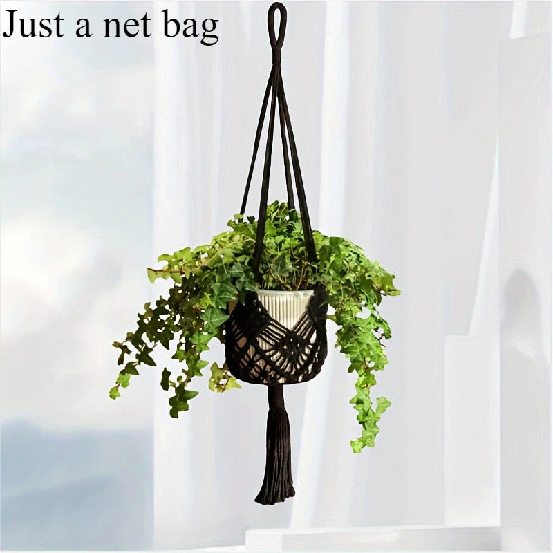 Verdant Vibe Hanger | Boho Plant Hanger | Khaki