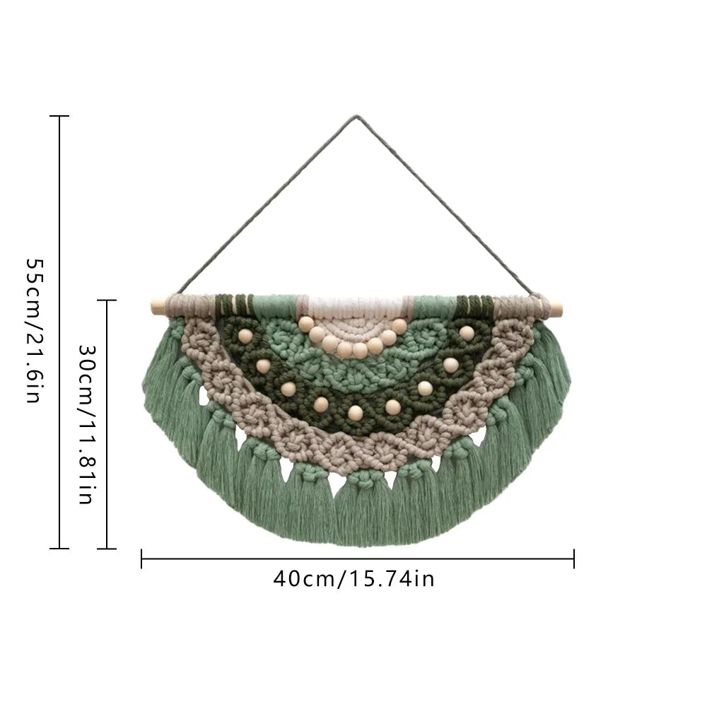 Mystic Loom | Handwoven Wall Tapestry | Green