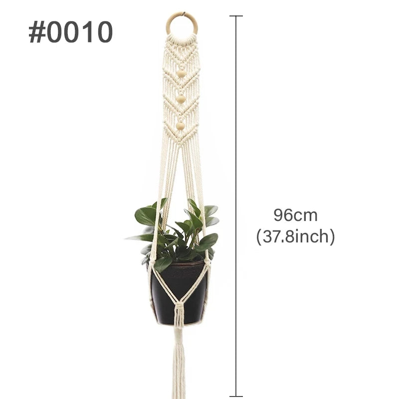 HaloBloom | White Boho Plant Hanger