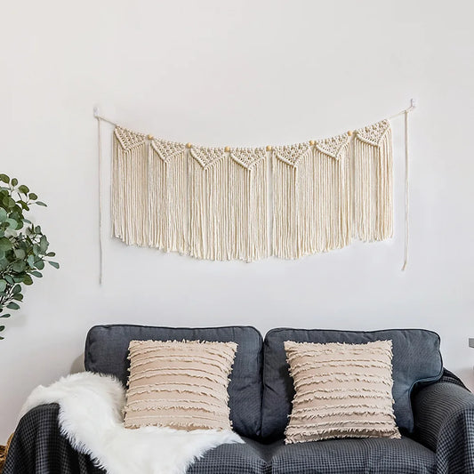 Enchanted Noel | Boho Wall Tapestry | White