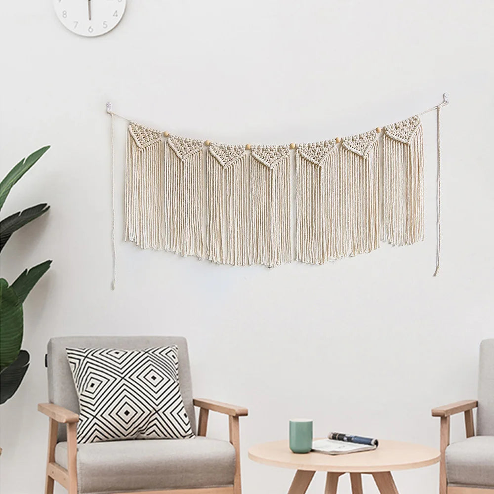 Enchanted Noel | Boho Wall Tapestry | White