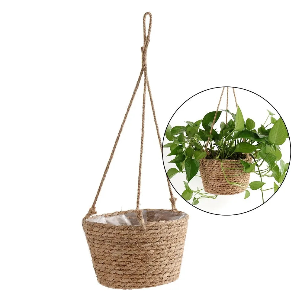 StoneNest | Grey Hanging Plant Basket
