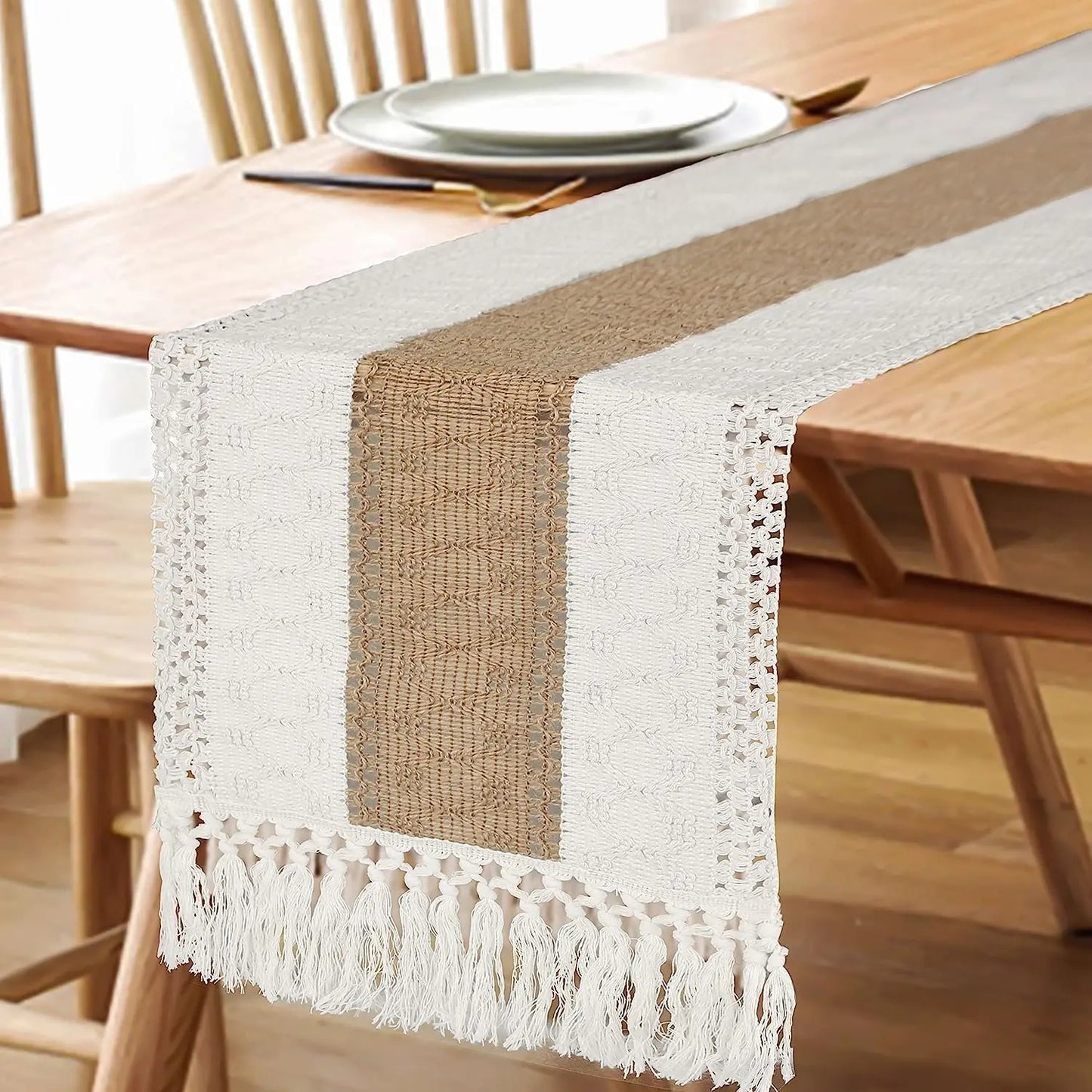 Serene Harvest | Rustic Table Runner