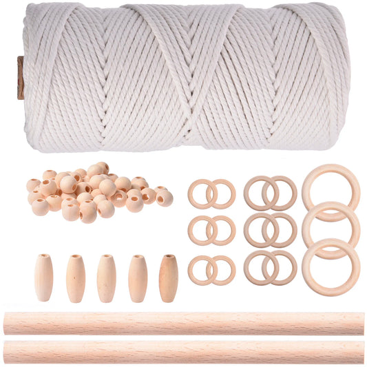 Knotty Bliss | DIY Macrame Starter Kit | White