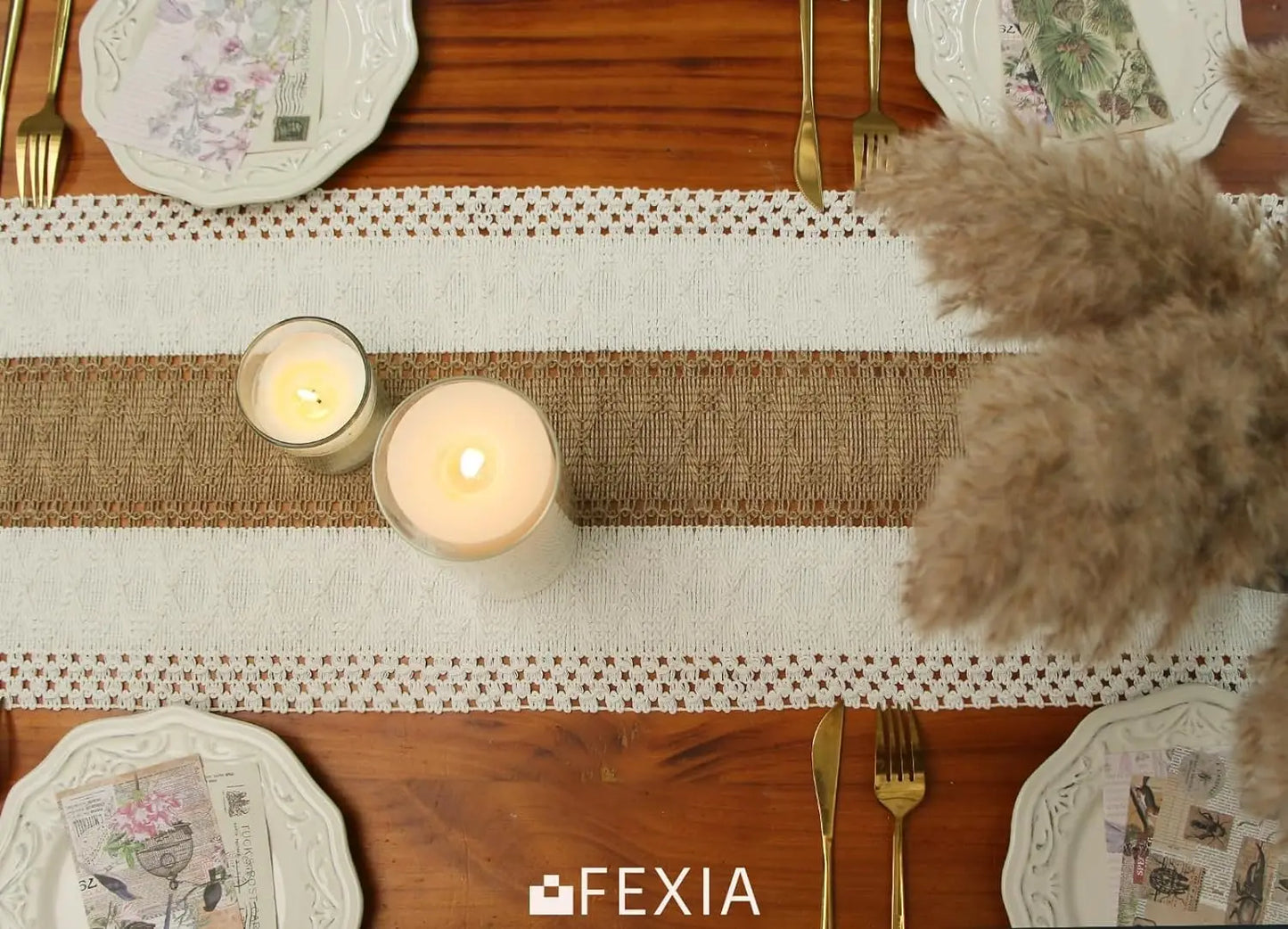 Serene Harvest | Rustic Table Runner