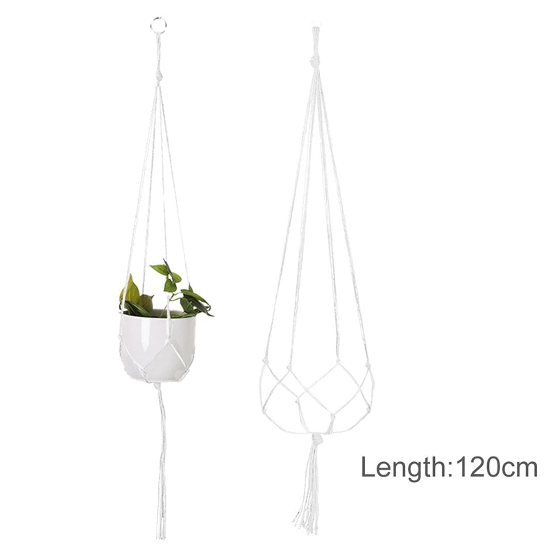 HaloBloom | White Boho Plant Hanger