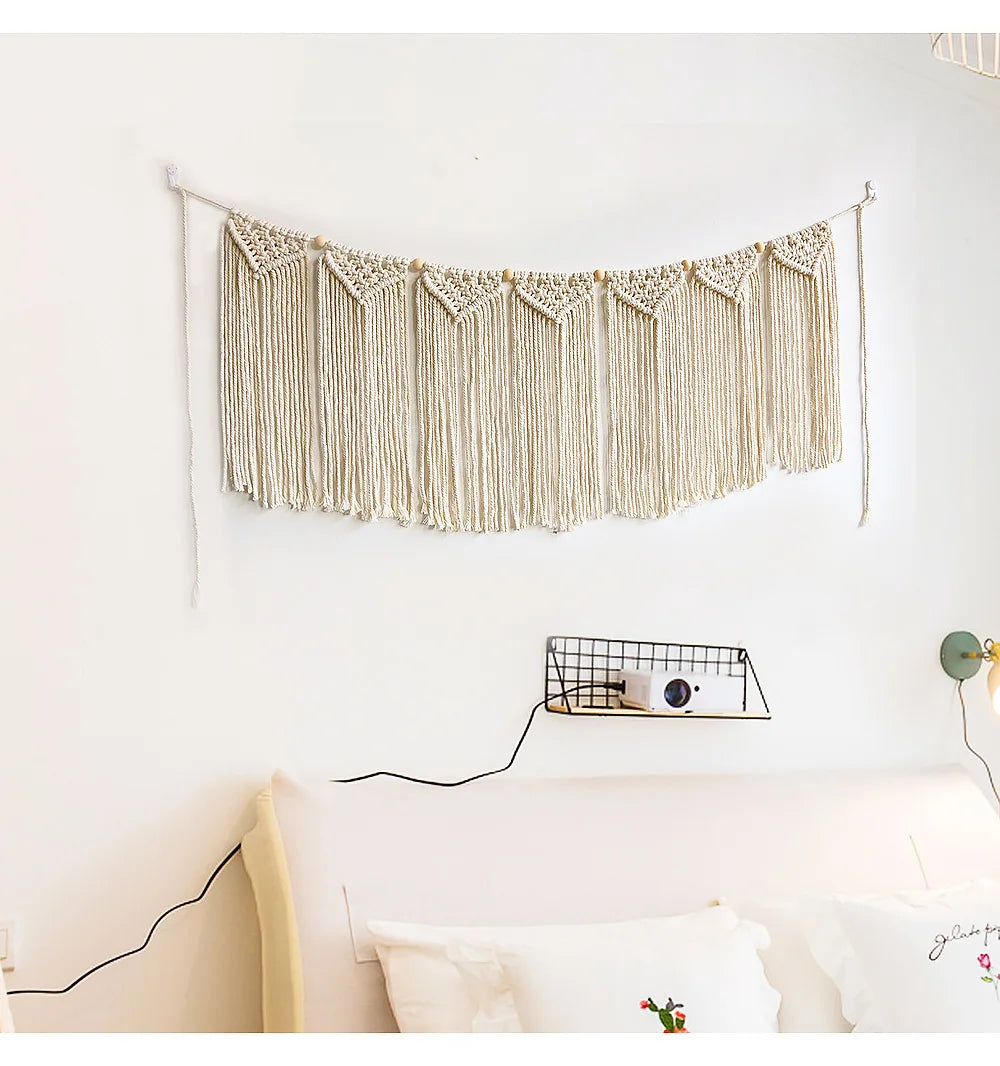 Enchanted Noel | Boho Wall Tapestry | White