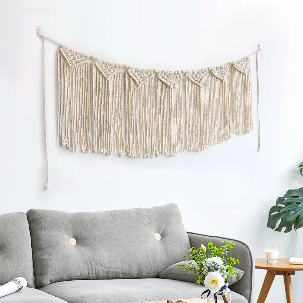 Enchanted Noel | Boho Wall Tapestry | White