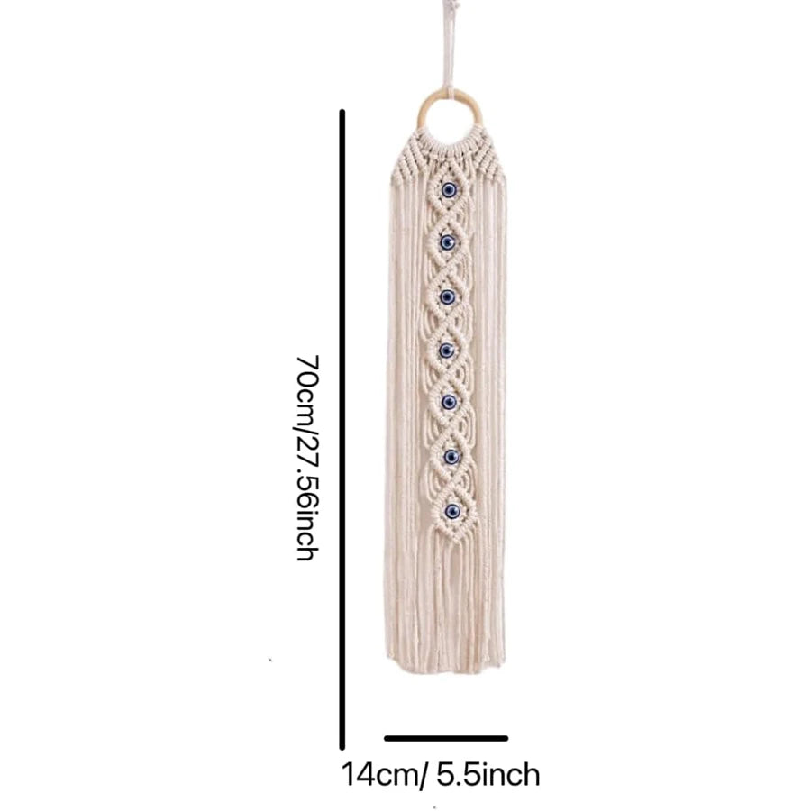 Serene Guardian | Boho Dreamcatcher Wall Decor | Beige