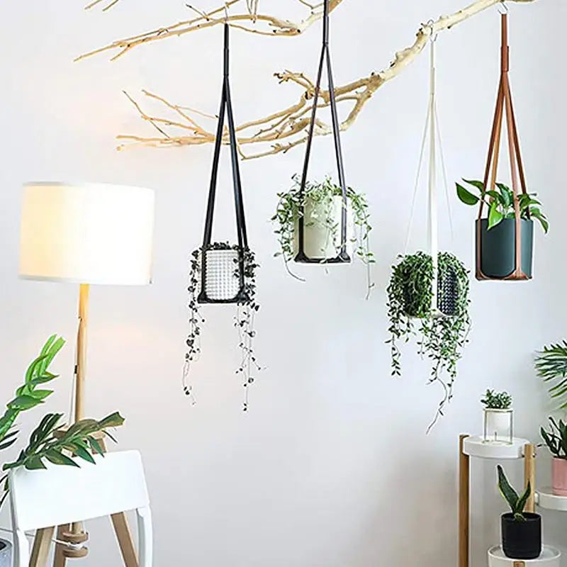 BloomNest | Beige Macrame Plant Hanger