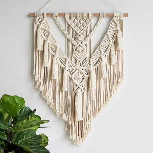 Mystic Grid | Boho Wall Hanging Tapestry