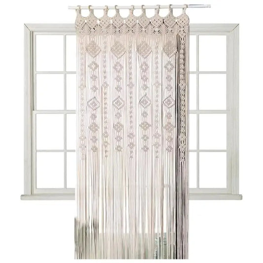 Celestial Whisper | White Macrame Tapestry