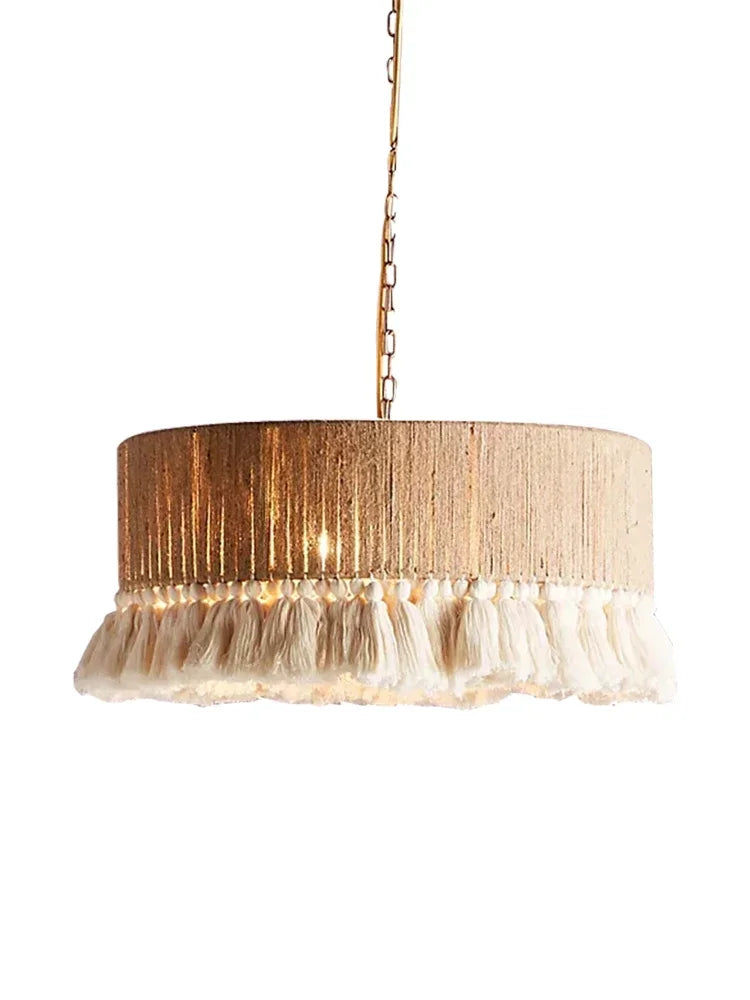 Celestial Aura | Bohemian Vintage Hemp Pendant Lights