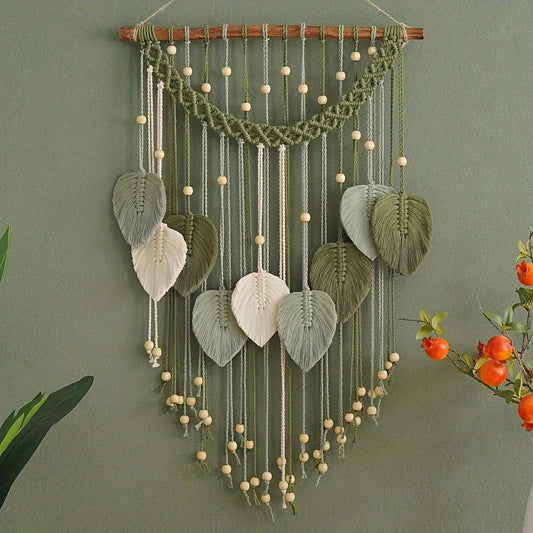 Verdant Oasis | Boho Leaf Wall Tapestry
