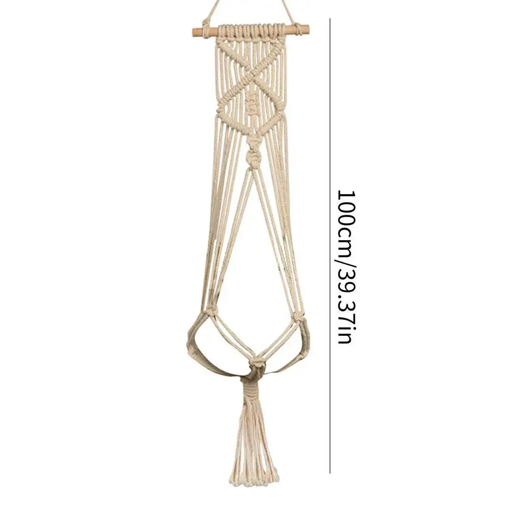 BloomNest | Beige Macrame Plant Hanger